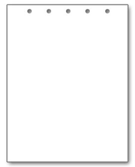 8-1/2"x11" 5 Holes on Top, White Paper