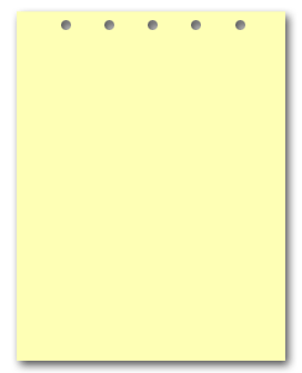 Canary Paper With 5 Holes on Top