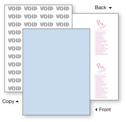 Security Paper,1 Part, Blue