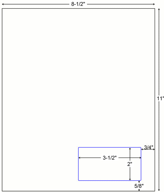 Integrated Label Form 1 Label 3.5 x 2