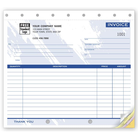 Invoice - Small Lined, 8 1/2 X 7"