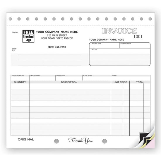 Invoices - Small Classic with Mailing Label