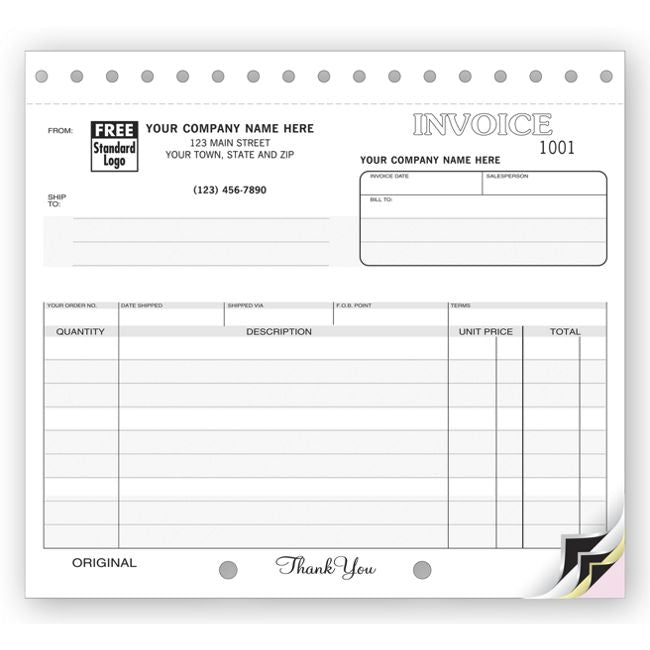 Invoices - Small Classic with Mailing Label