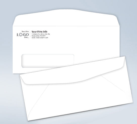 Imprinted Envelope,w/window, # 9, 3 7/8 x 8 7/8