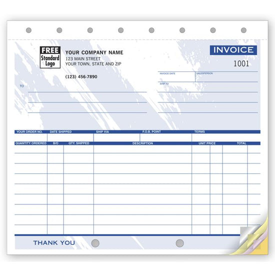 Small Shipping Invoices, 8 1/2 X 7"