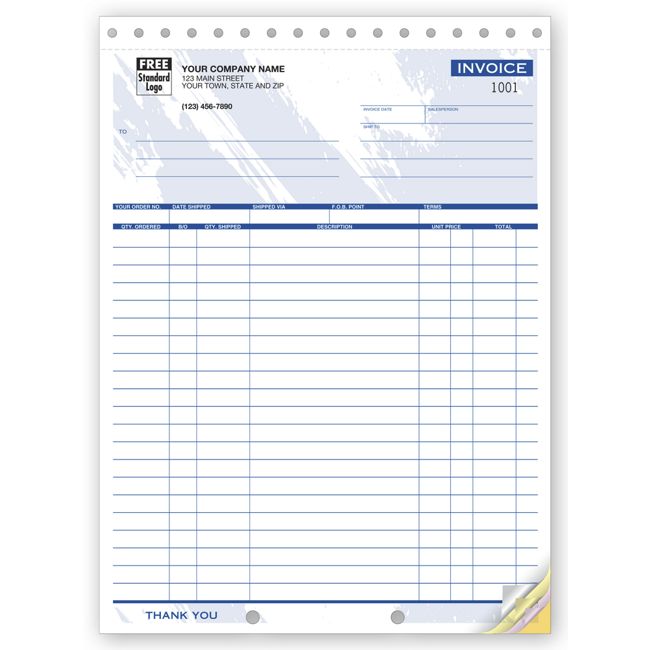 Shipping Invoices - Large, 8 1/2 X 11"