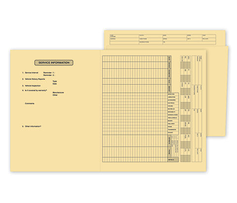 Service File Folder, 10 x 11 1/2"