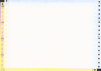 12 x 8 -1/2" Continuous Paper 15# Color, 2 Part, Side Perfs