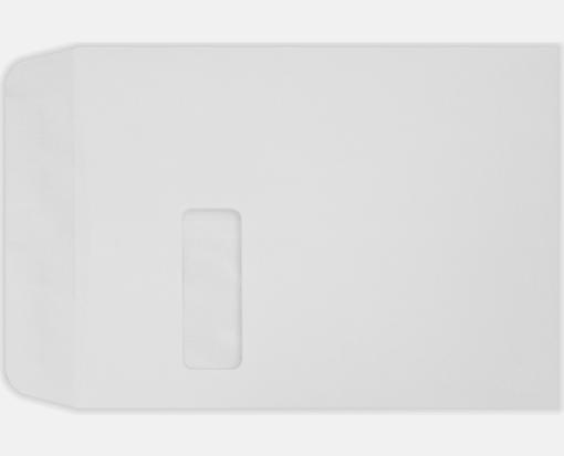 9 x 12 Open End White Imprint Window Envelopes
