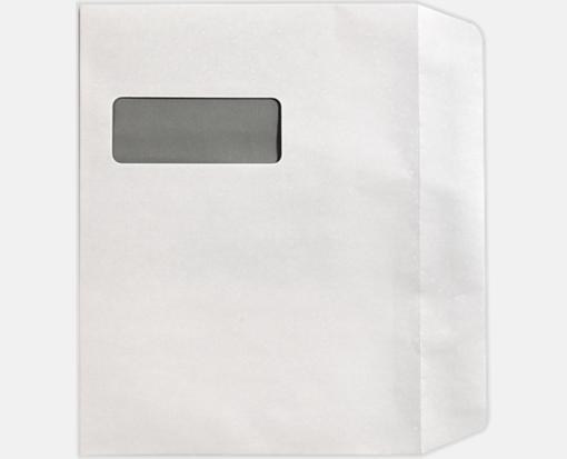 9 x 12 Booklet White Imprint, Window Envelopes