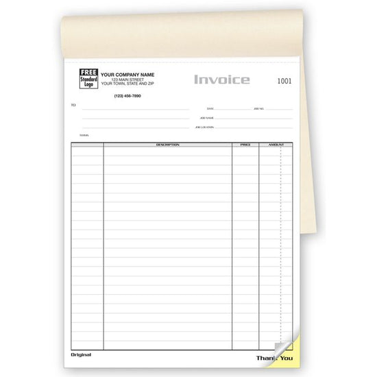 Classic Job Invoice - Large Booked