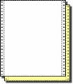 9-1/2 x 11" Continuous Paper 15# Color, 2 Part, Side Perfs