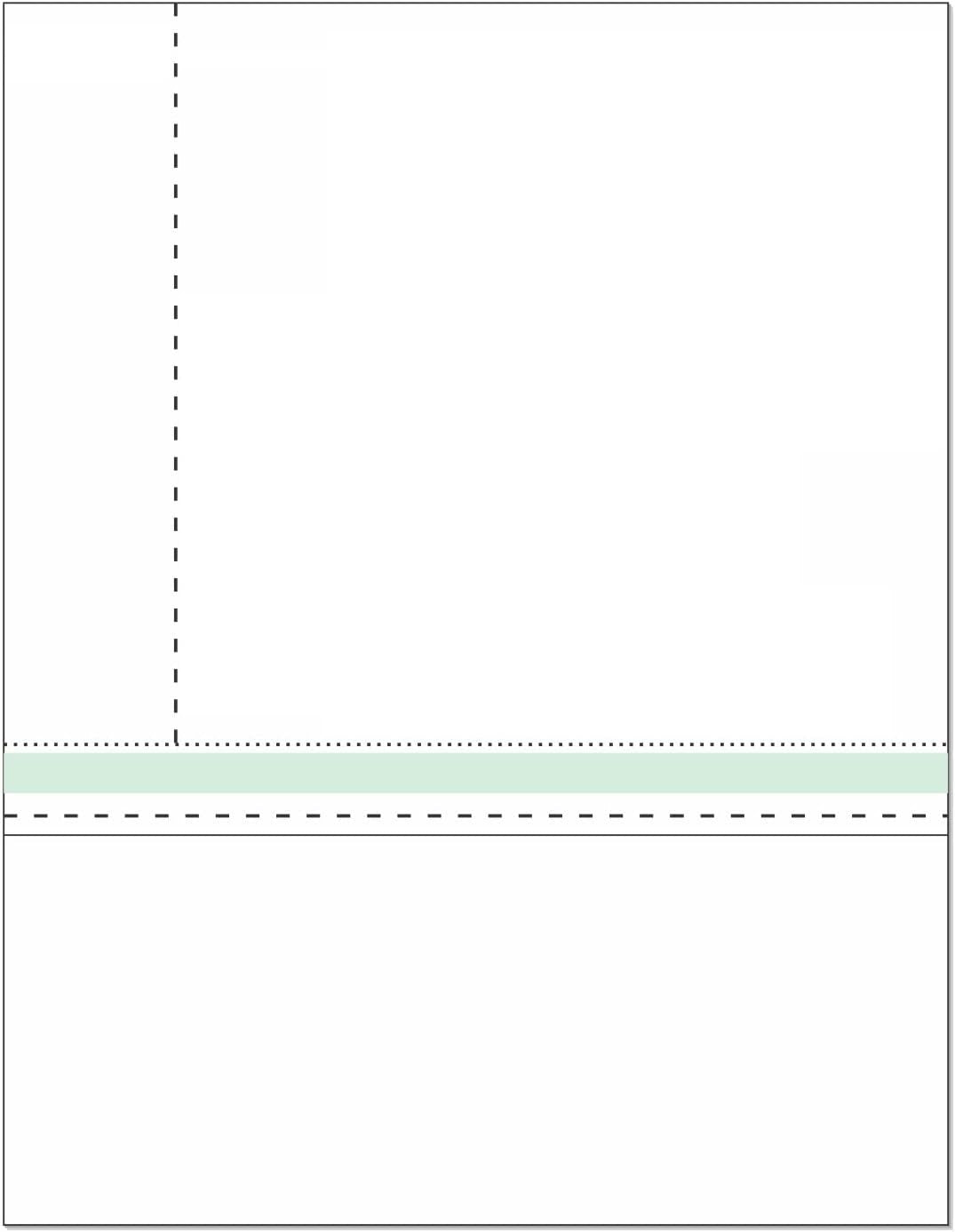 8-1/2" x 11" Blank Memo Size Form-N-Envelope, Detached With Tear off strip
