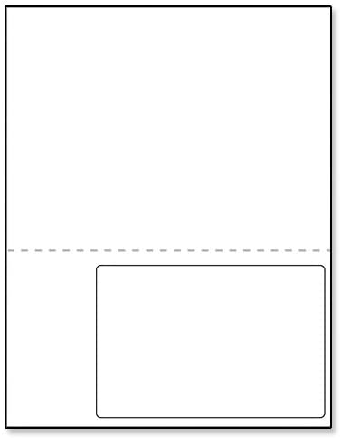 Integrated Label Form, 1 Label, 6 x 4"