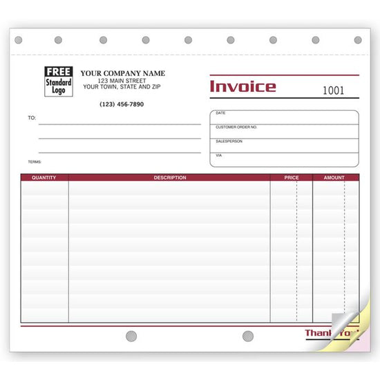Invoice - Lined Small