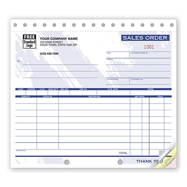 8-1/2 x 7'' Sales Orders - Small