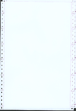9-1/2 x 14" Continuous Paper 15# White, 2 Part, Side Perfs