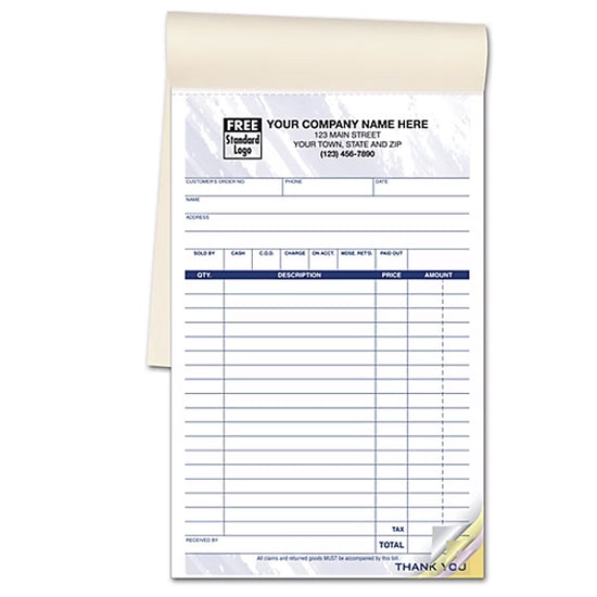 Multi-Purpose, Sales Books, 5-1/2 x 8-1/2"