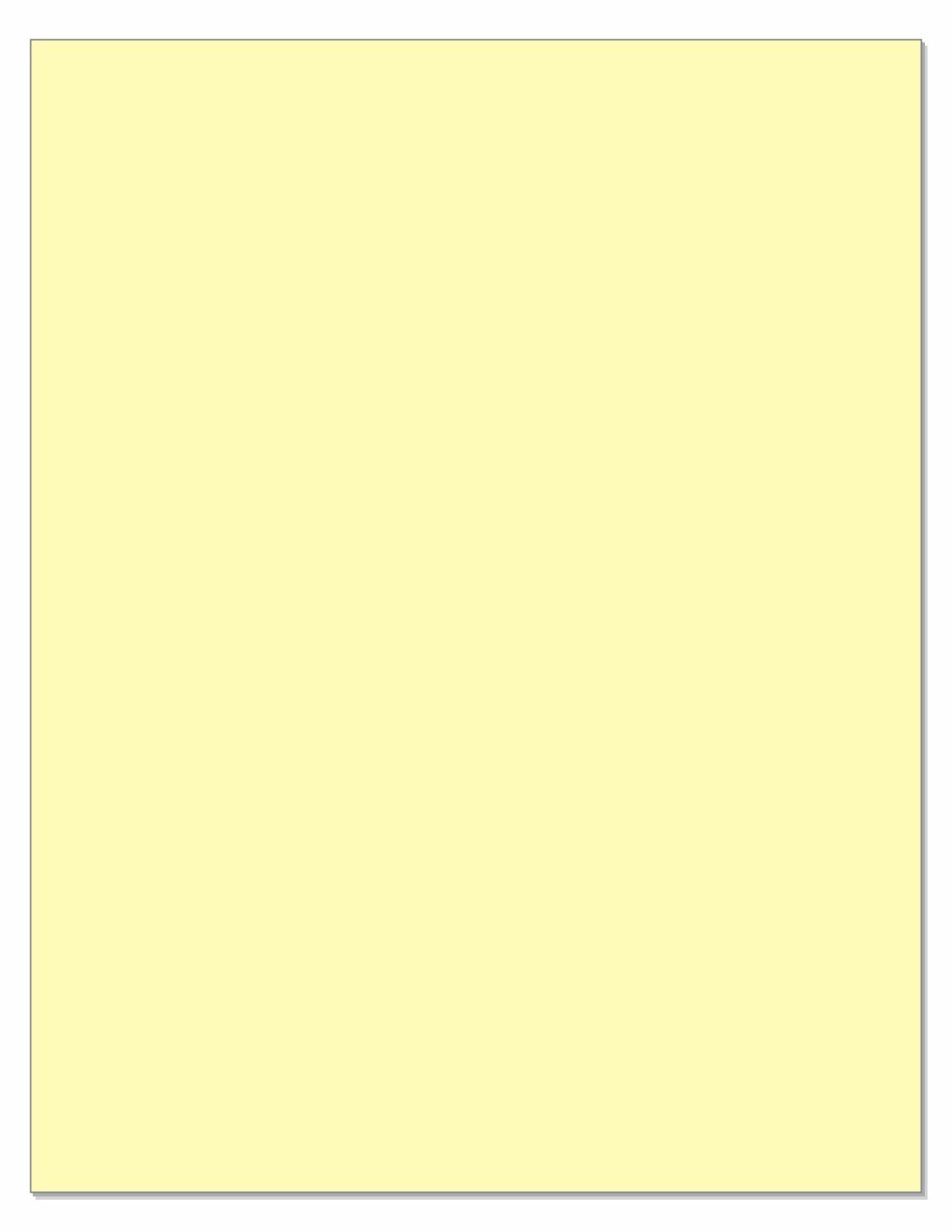 Letter Size Carbon Copy Paper CFB Canary
