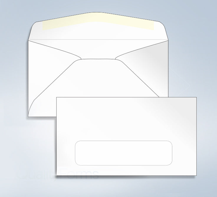 Blank Envelope,W/Window, 6 3/4, 6-1/2" x 3-5/8