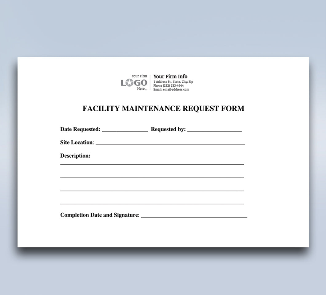 Facility Maintenance Request Form