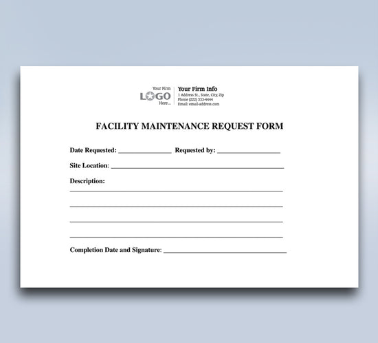 Facility Maintenance Request Form