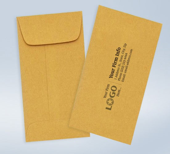 7 Coin Imprinted Envelope Brown Kraft