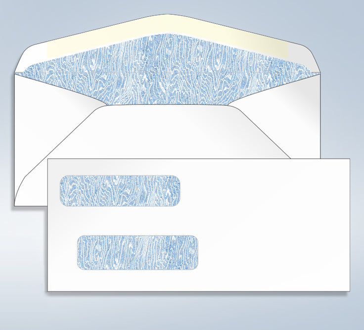 #9 Double Window Tinted Envelopes
