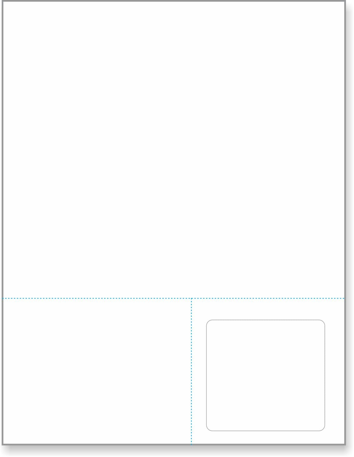 Integrated Label, 1 Label, 2.937" x 2.75", On The Bottom Right