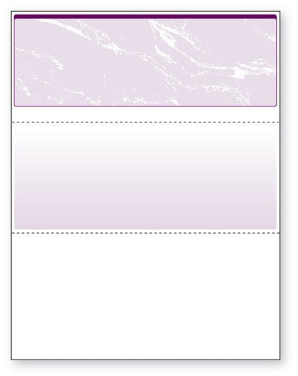 NextSecure Blank Laser Check, Purple, Check on Top
