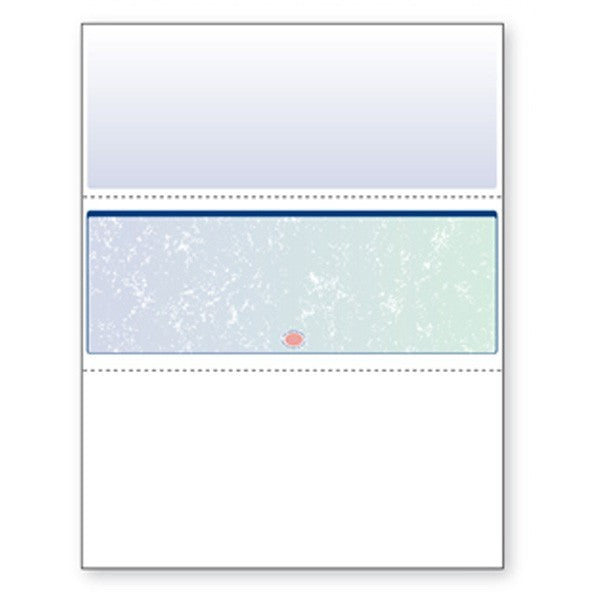 NextSecure Blank Laser Check, Blue/Green Prismatic, Check in Middle