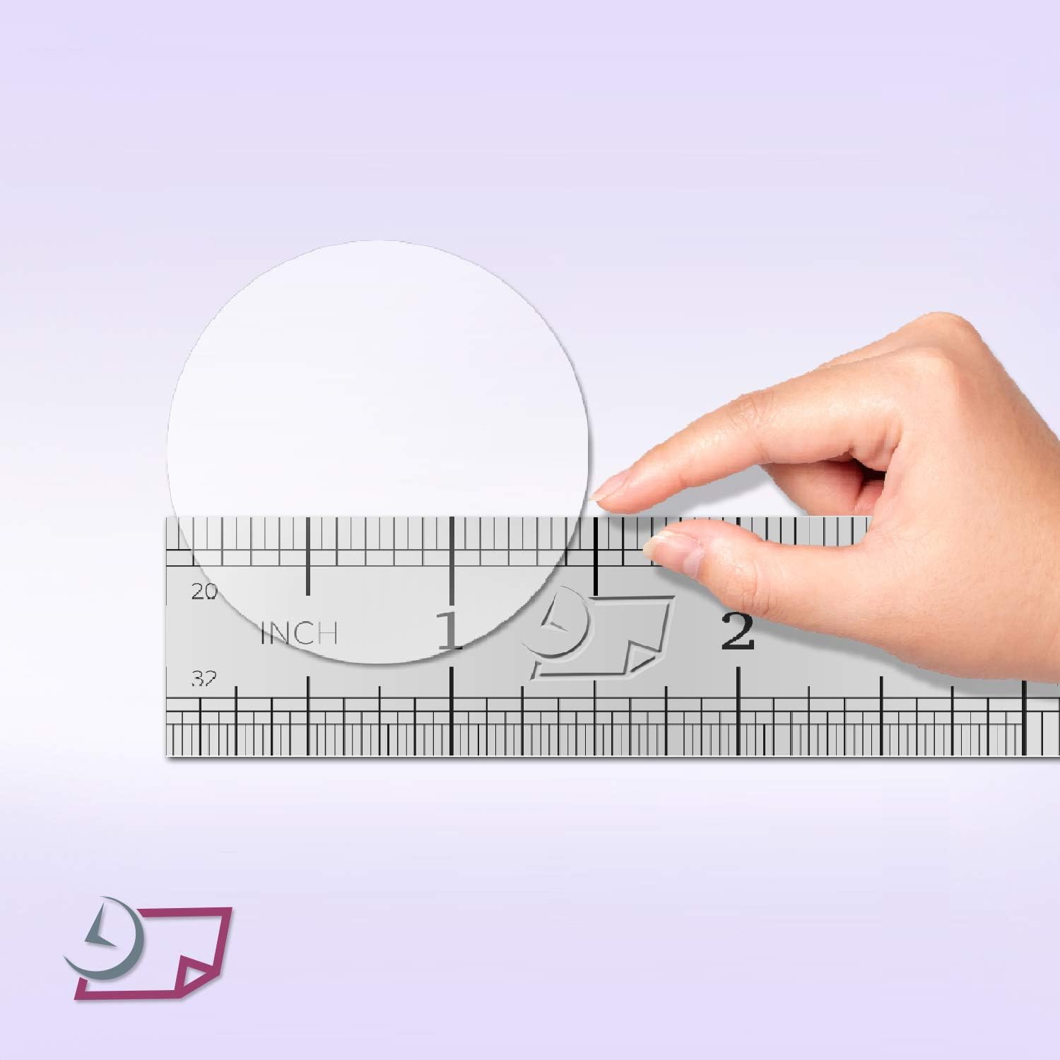 1.5" Circle Seals high Gloss Clear for Boxes or Envelopes