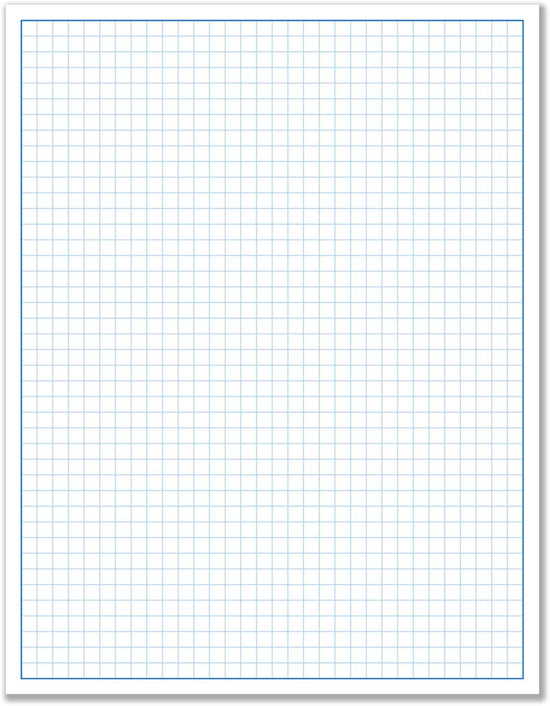 8-1/2 x 11" Quadrille Graph Paper