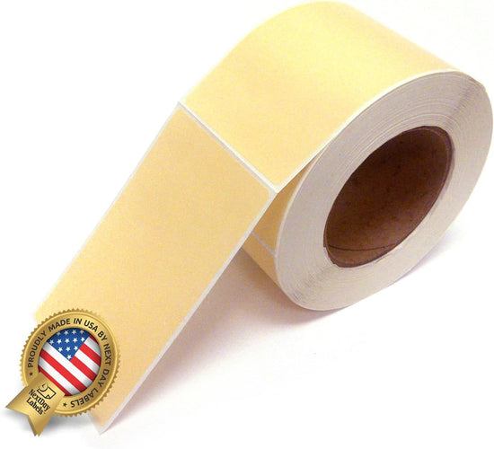 Rectangle Inventory Color Coding Labels - Natural - 3 x 5