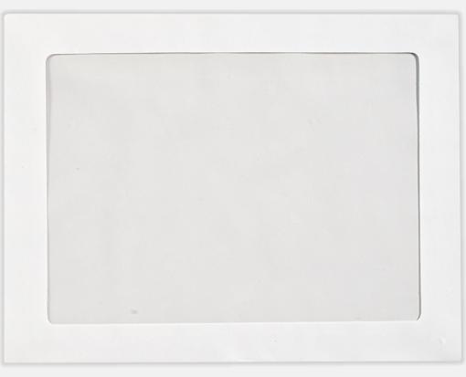 9 x 12 Booklet Full Face White Blank, Window Envelopes