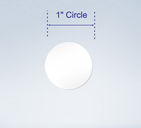 Wafer Seals, 1" Round, Translucent,