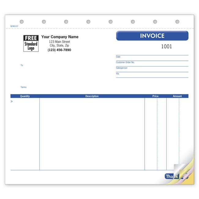 Shipping Invoice, Small