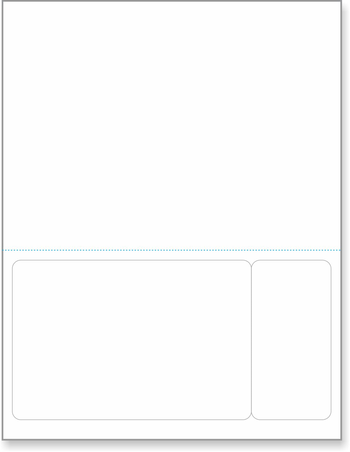Integrated Label Form 2 Labels 6x4 & 2x4 Bottom