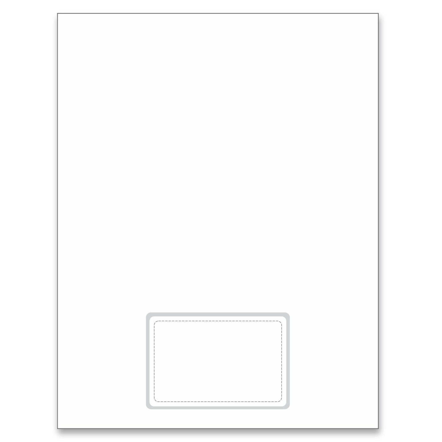 Integrated Card 7 mil polyester Duplex Printable 1 Card on bottom