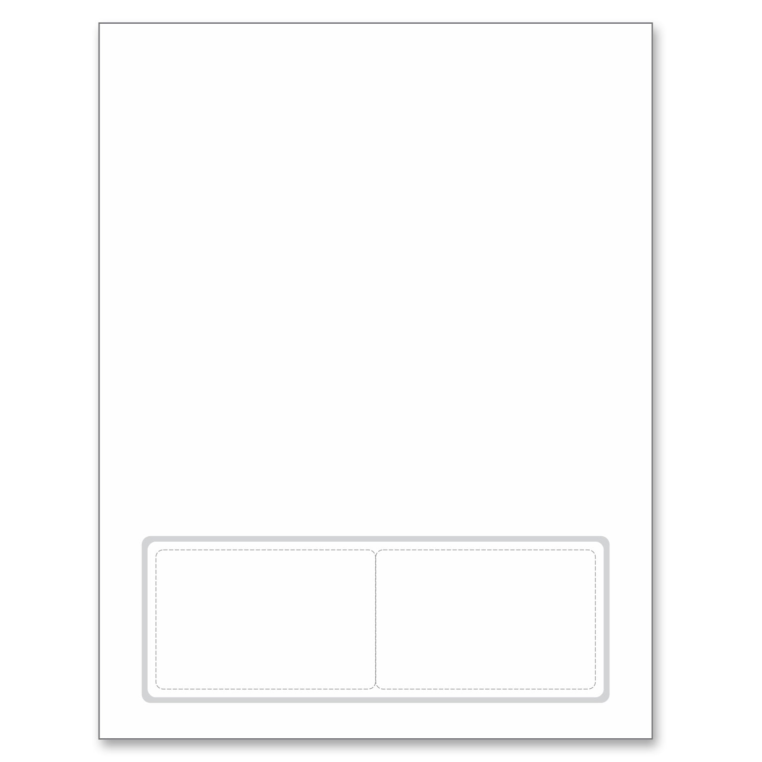 Integrated Card 7 mil polyester Duplex Printable 2 Cards on the bottom