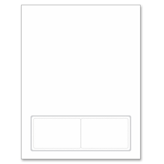 Integrated Card 7 mil polyester Duplex Printable 2 Cards on the bottom