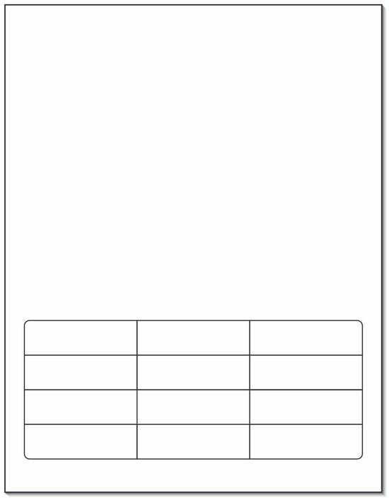 Integrated Lab Label Form 12 Labels 2.5 x 3/4