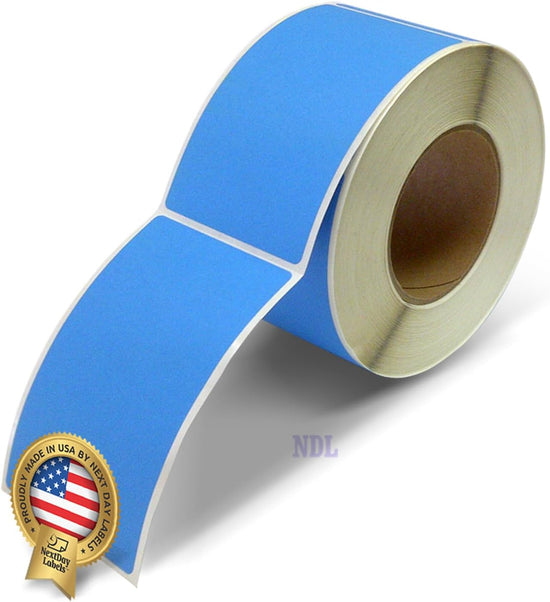 Rectangle Inventory Color Coding Labels - Blue - 3 x 5