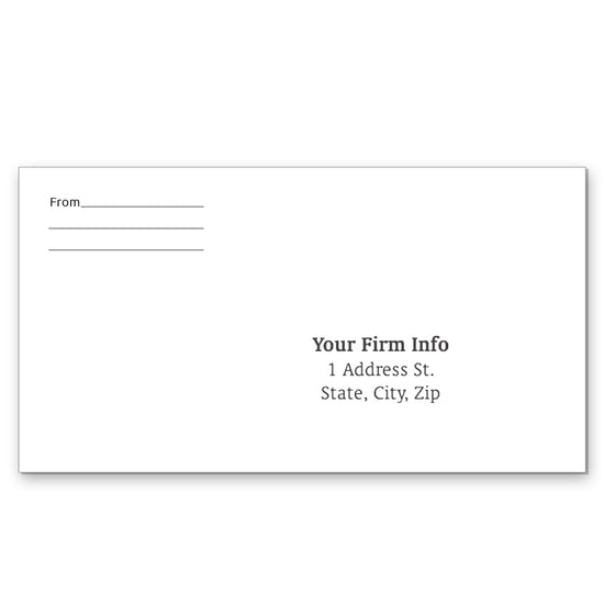 6 1/4 X 3 1/2" Courtesy Reply Envelope, Small