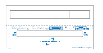 5-1/2 x 11 Wrist Band For Adults, 4 Labels