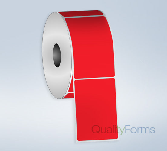 Thermal Transfer label, 4''x6'', Red FL
