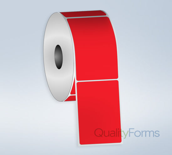 Thermal Transfer label, 4''x6'', Red FL