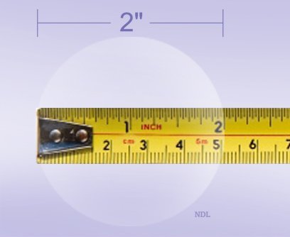 Wafer Tab Seals 2" Round, Translucent