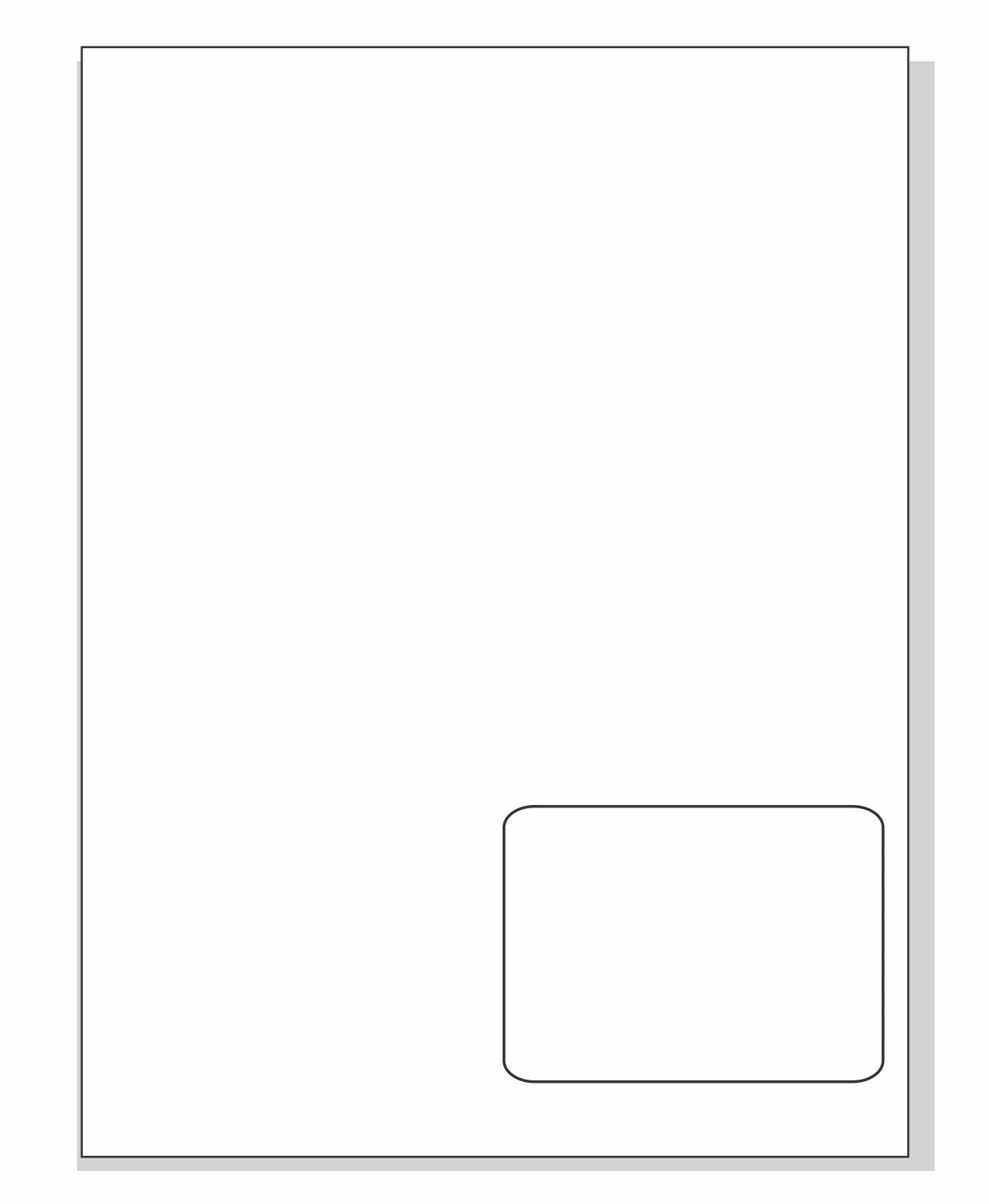 Integrated Label Form, 1 Label, 4 x 2.5"