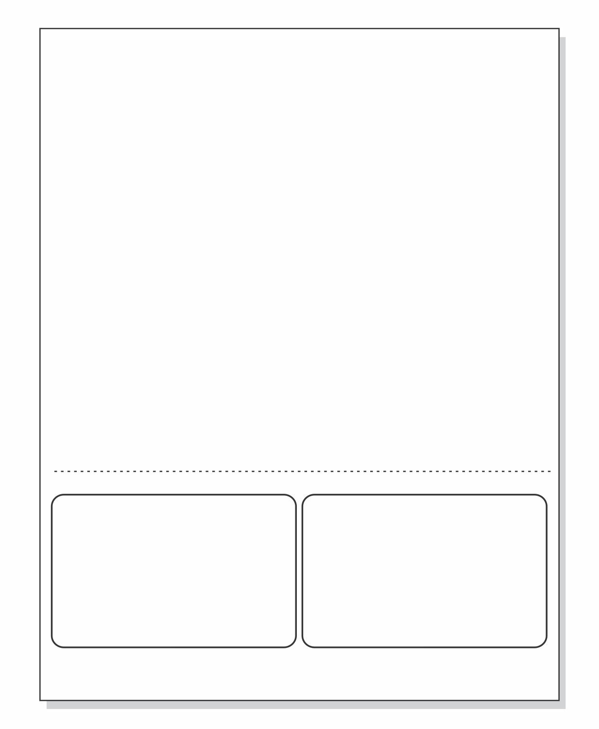 Integrated Label Form, 2 Labels, 4 x 2.5"